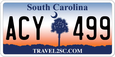 SC license plate ACY499