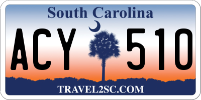 SC license plate ACY510