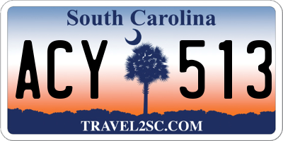 SC license plate ACY513