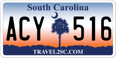 SC license plate ACY516