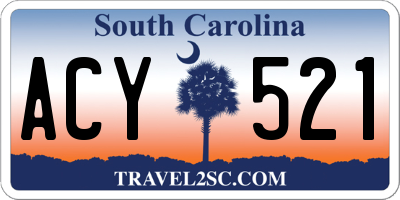 SC license plate ACY521