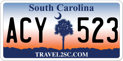 SC license plate ACY523