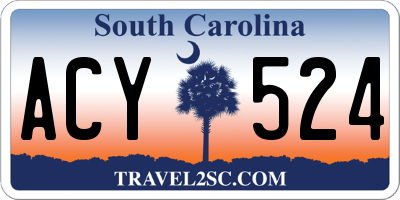 SC license plate ACY524