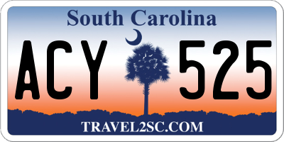 SC license plate ACY525