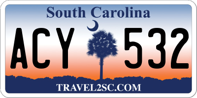 SC license plate ACY532