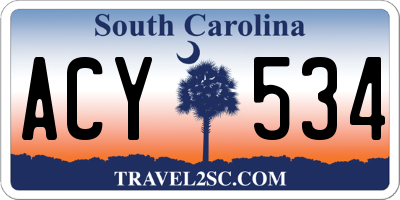 SC license plate ACY534