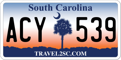 SC license plate ACY539