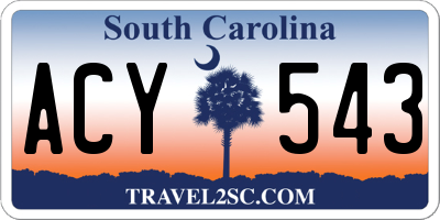 SC license plate ACY543