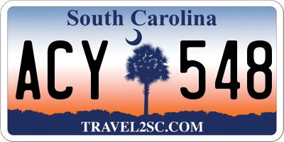 SC license plate ACY548