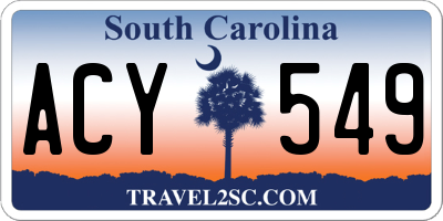 SC license plate ACY549