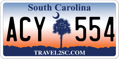 SC license plate ACY554