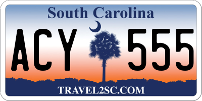 SC license plate ACY555