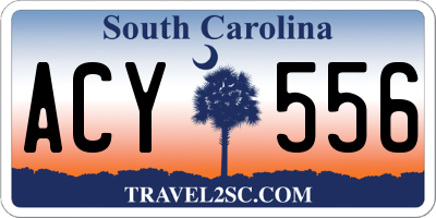 SC license plate ACY556