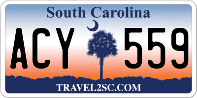 SC license plate ACY559