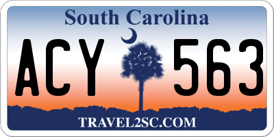 SC license plate ACY563