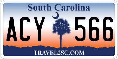 SC license plate ACY566