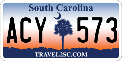 SC license plate ACY573