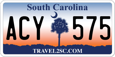 SC license plate ACY575