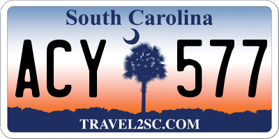 SC license plate ACY577