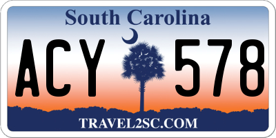 SC license plate ACY578