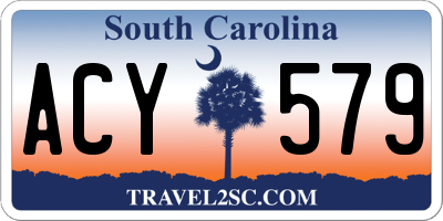 SC license plate ACY579