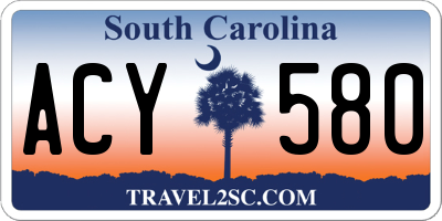 SC license plate ACY580