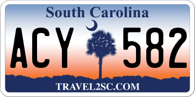 SC license plate ACY582