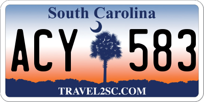 SC license plate ACY583