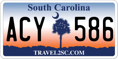 SC license plate ACY586