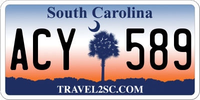 SC license plate ACY589