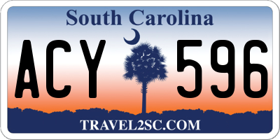 SC license plate ACY596