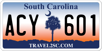SC license plate ACY601