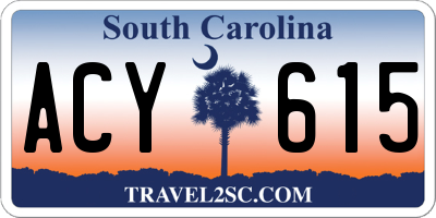 SC license plate ACY615