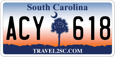 SC license plate ACY618