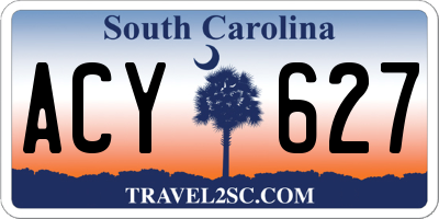 SC license plate ACY627
