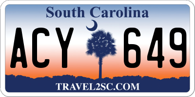 SC license plate ACY649