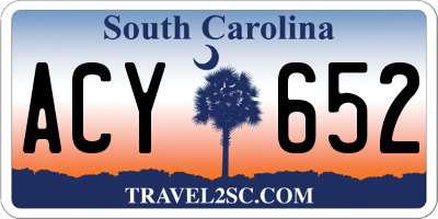 SC license plate ACY652