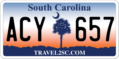 SC license plate ACY657