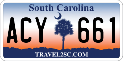 SC license plate ACY661