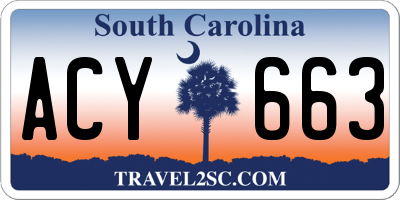 SC license plate ACY663