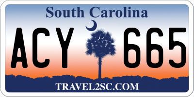 SC license plate ACY665