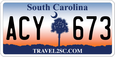 SC license plate ACY673