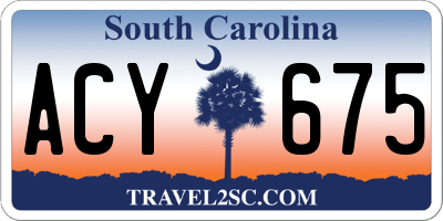 SC license plate ACY675