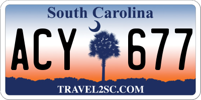 SC license plate ACY677