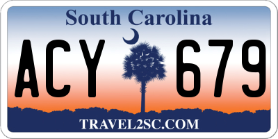 SC license plate ACY679