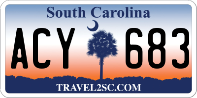SC license plate ACY683