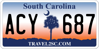 SC license plate ACY687