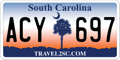 SC license plate ACY697