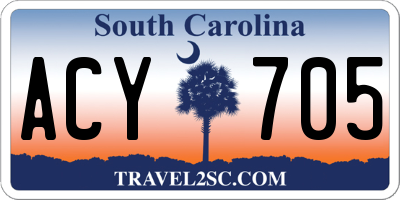 SC license plate ACY705