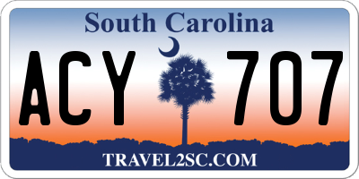 SC license plate ACY707